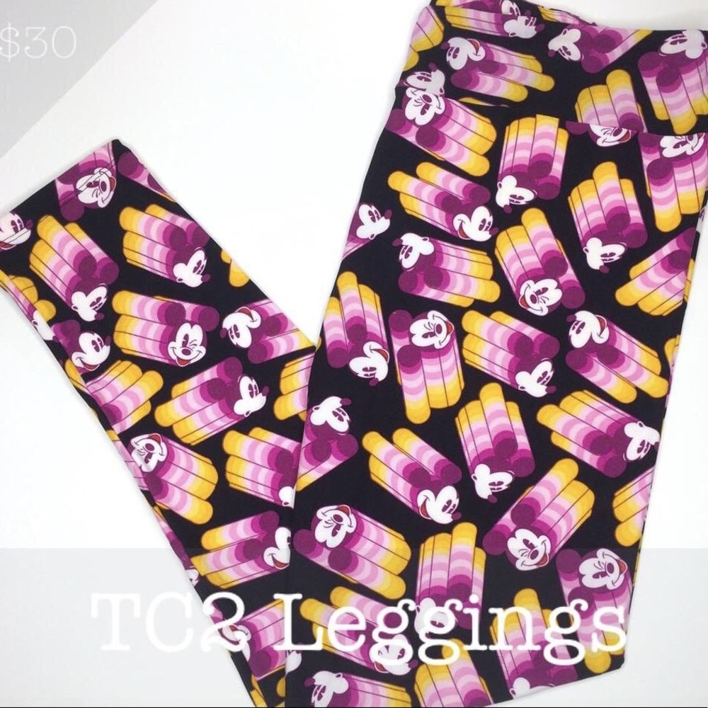NWT Disney Mickey Leggings LuLaRoe TC2